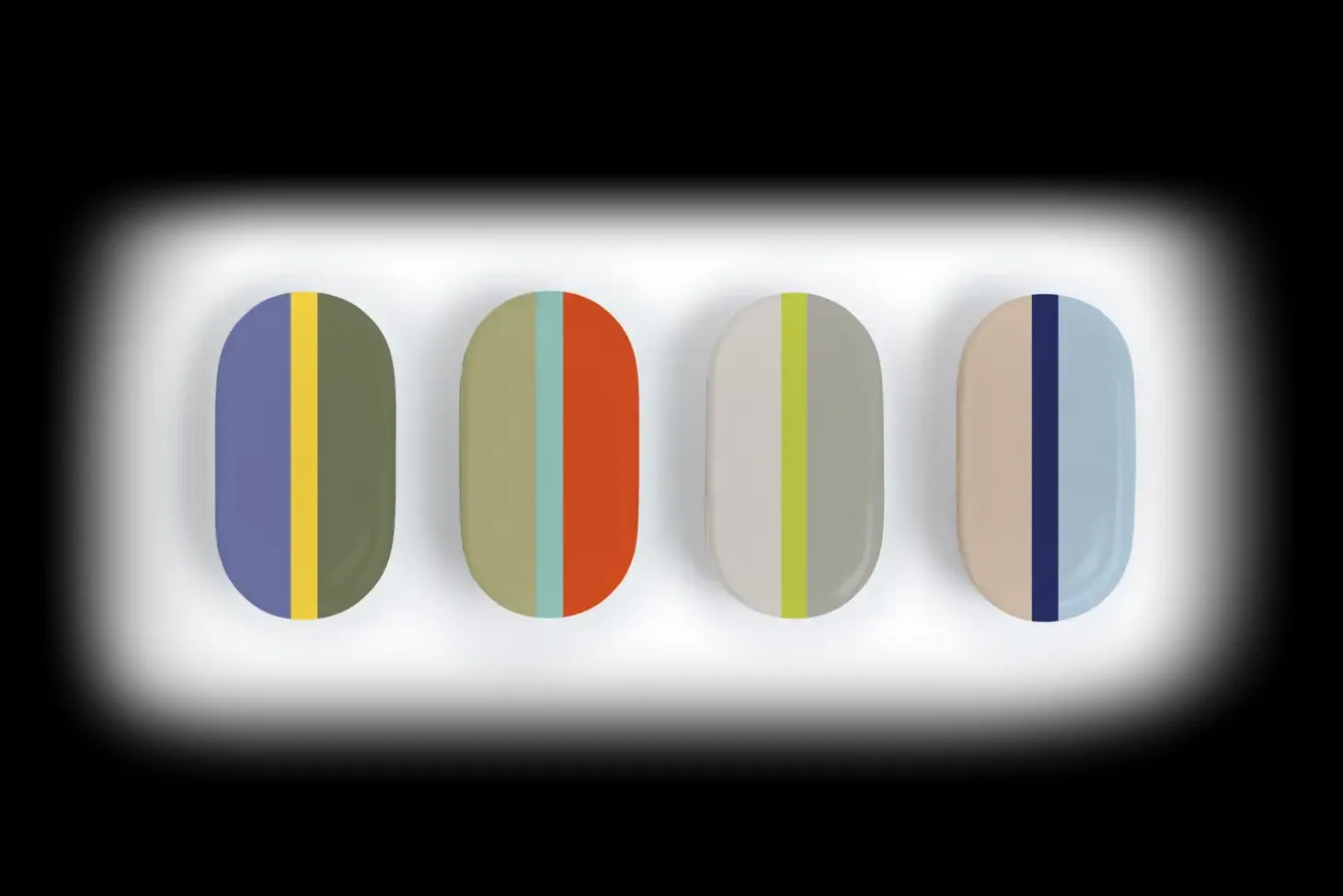 Remember - "TINY line" porcelænsdåser - sæt med 4 stk