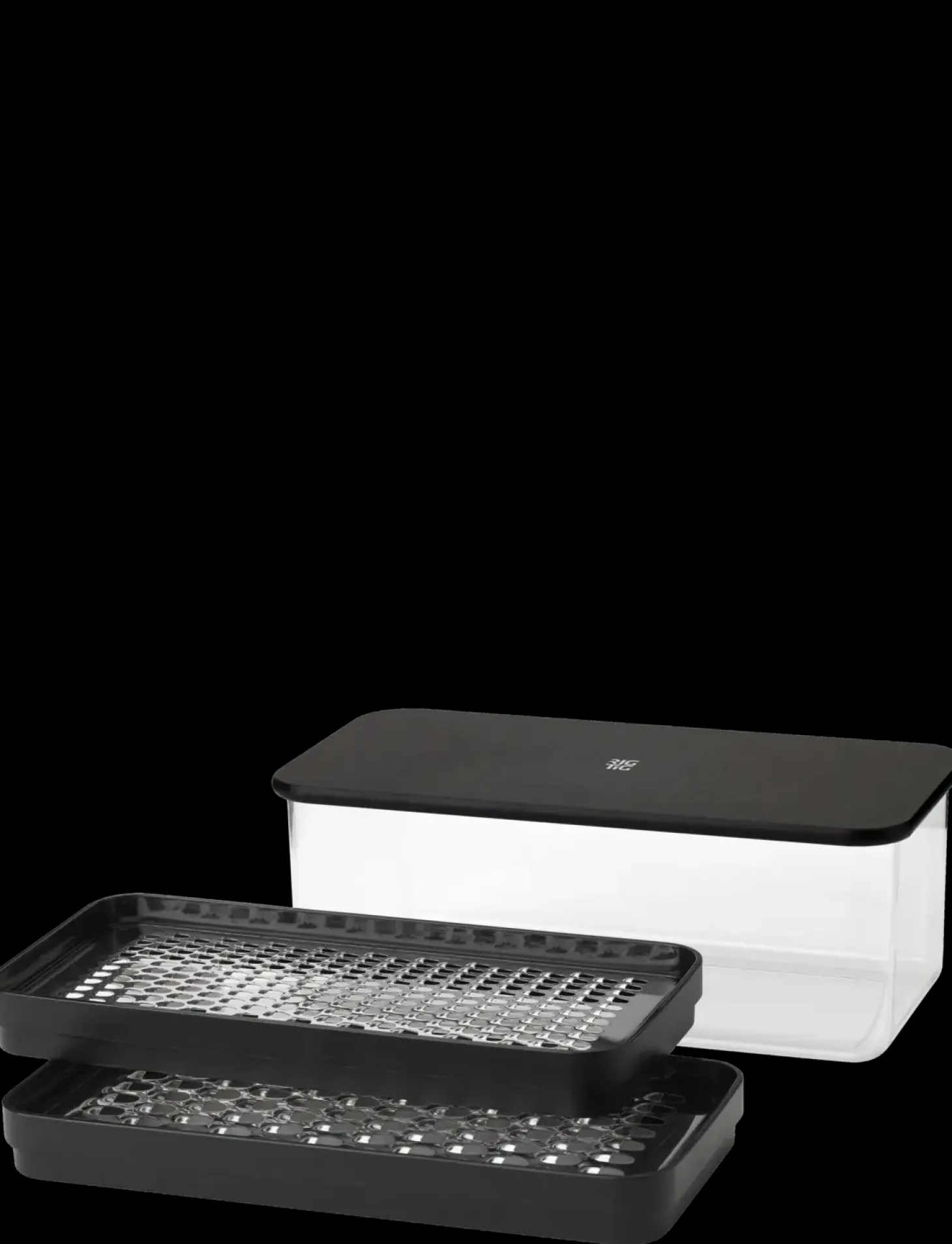 RIG-TIG - GRATE-IT rivejern med beholder black