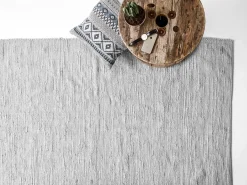 Rug Solid - Bomuldstæppe, light grey - 60x90 cm - lysegrå