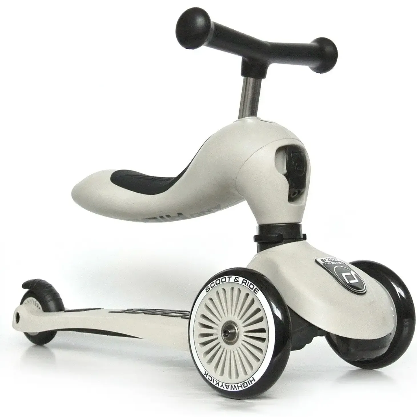 Scoot and Ride - Highway Kick 1 - Scooter / Løbehjul - Lysegrå - Ash