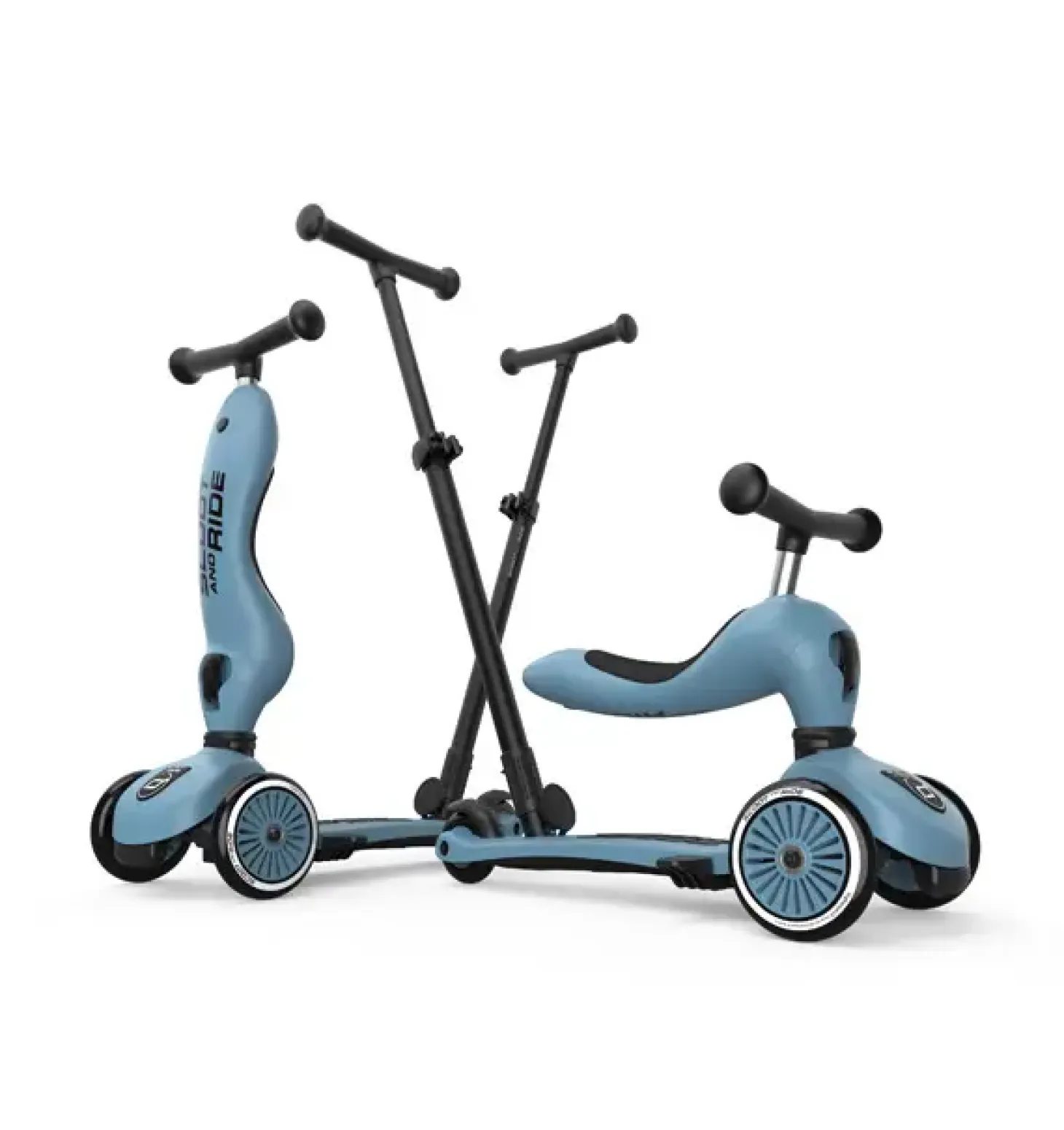 Scoot and Ride - Highway Kick 1 Push and Go - Løbehjul - Steel blå