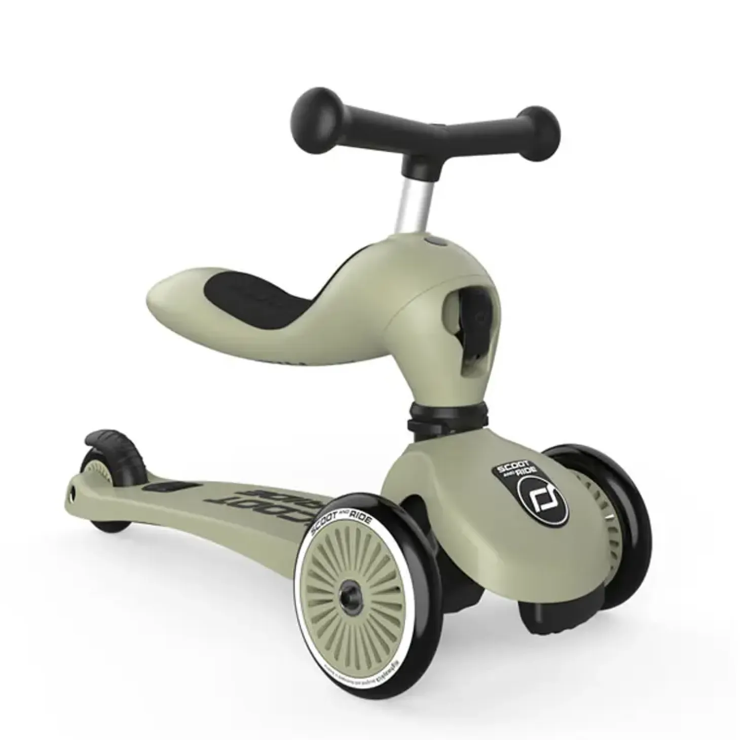 Scoot and Ride - Highway Kick 1 - Scooter / Løbehjul - Oliven - Grøn