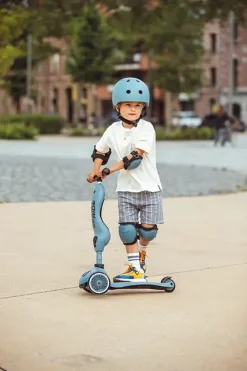Scoot and Ride - Knæ- og albuebeskyttere - Steel - XXS