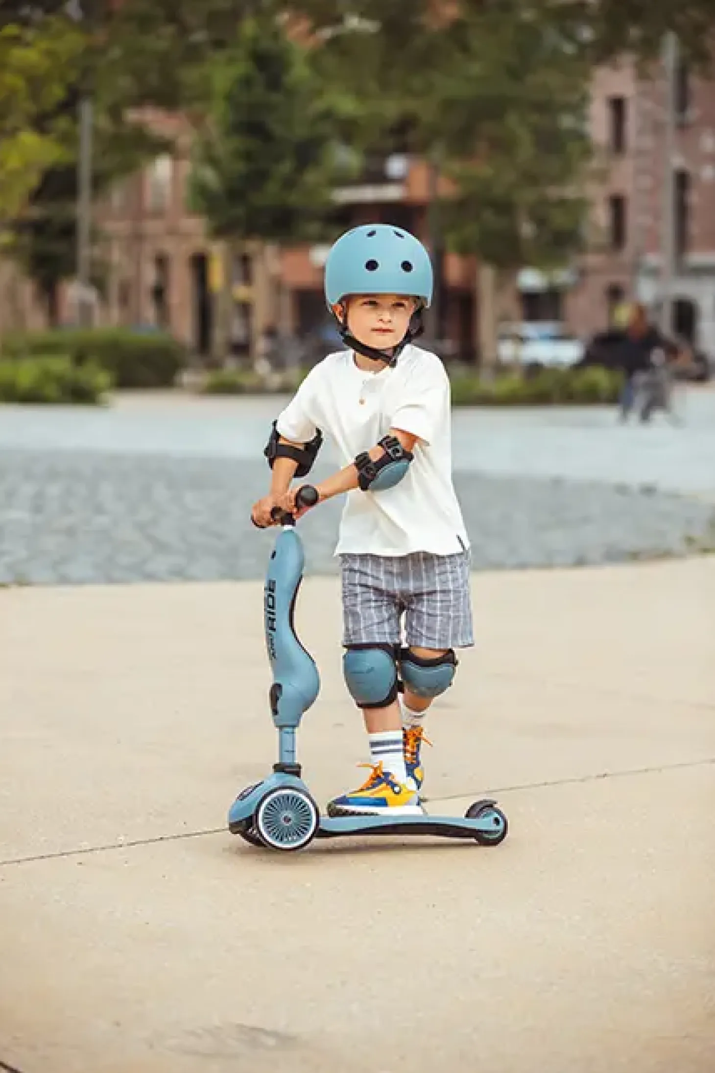 Scoot and Ride - Knæ- og albuebeskyttere - Steel - XXS