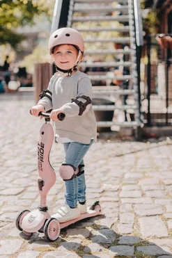 Scoot and Ride - Knæ- og albuebeskyttere - Rose/lyserød - S