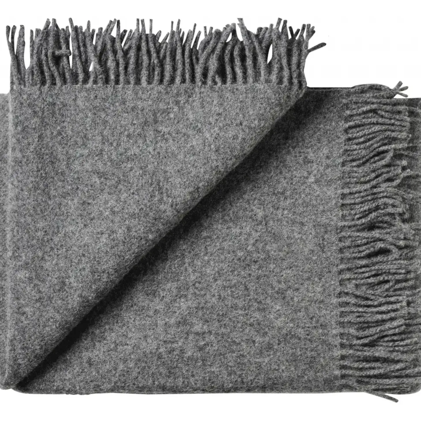 Silkeborg Uldspinderi - Plaid - Athen - Dark Nordic Grey / Mørke Grå - 130x200 cm