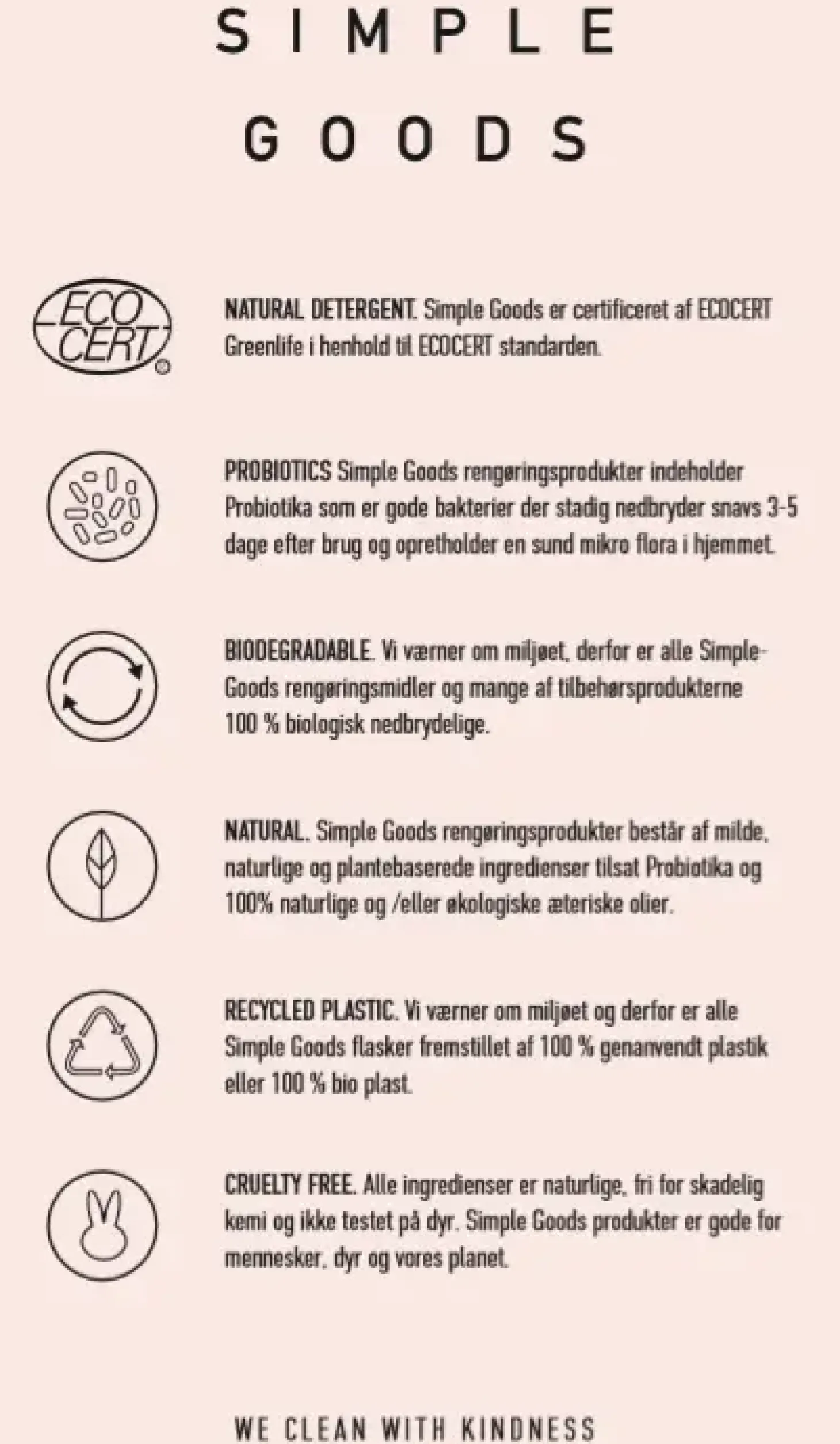 Simple Goods - Opvaskesæbe - Pink Grapefruit