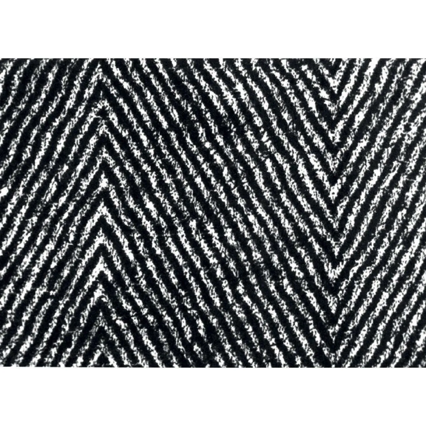 Skriver Collection - Måtte - TrendMat Delux - Herringbone - sort - 200x300 cm