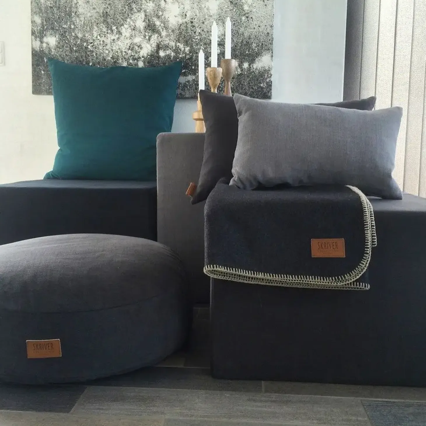 Skriver Collection - Pude - Hotmadi - guld - 40x60 cm