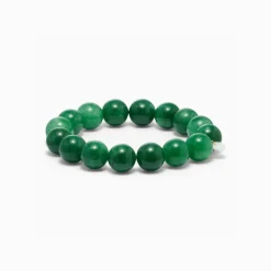 Soï - Chunky Grøn Jade - Krystal armbånd - Held - 12 mm