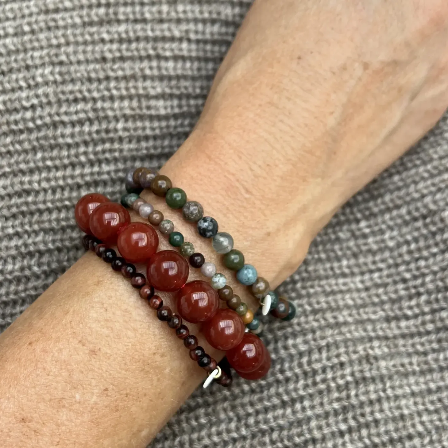 Soï - Indian Agate - Krystal armbånd styrke - 4 mm
