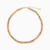 Soï - Orange Jade - Krystal halskæde
