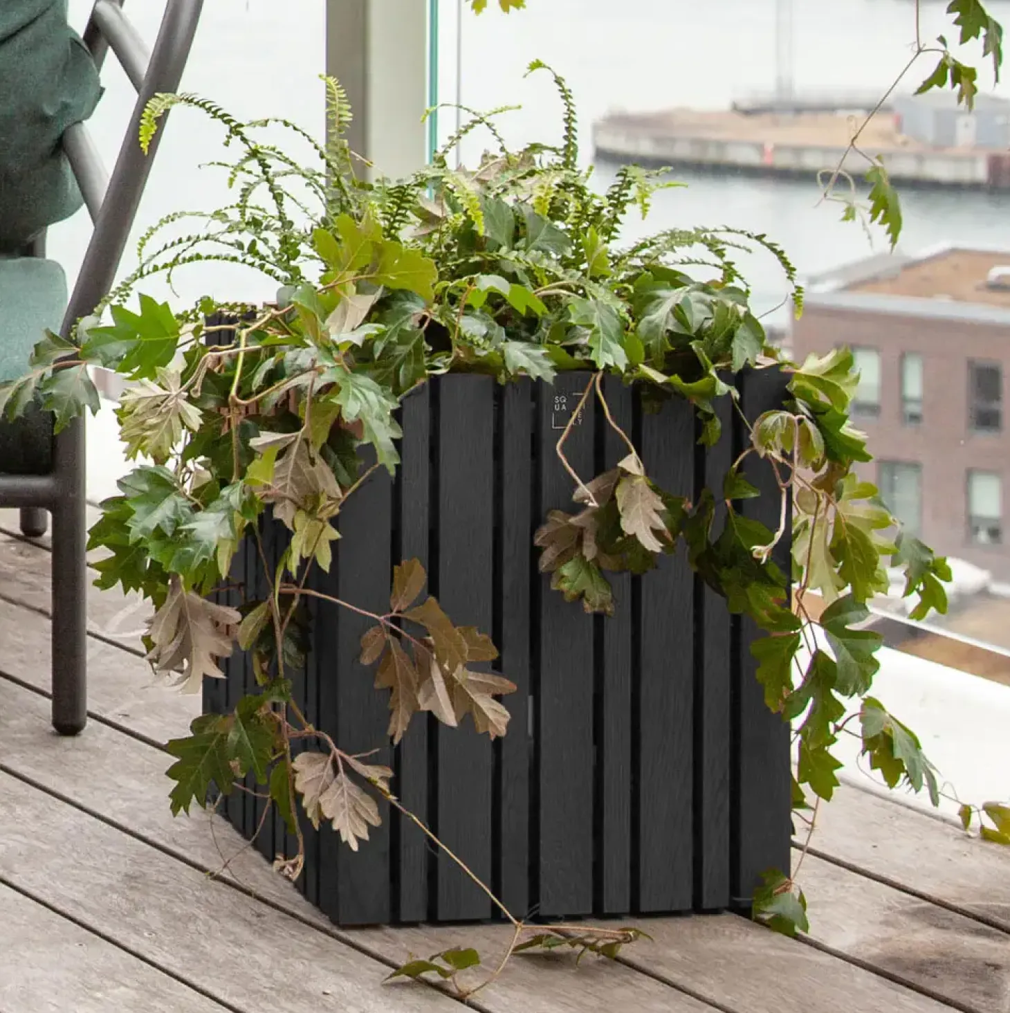 SQUARELY COPENHAGEN - Plantekasse - GrowMORE - Sort Ask