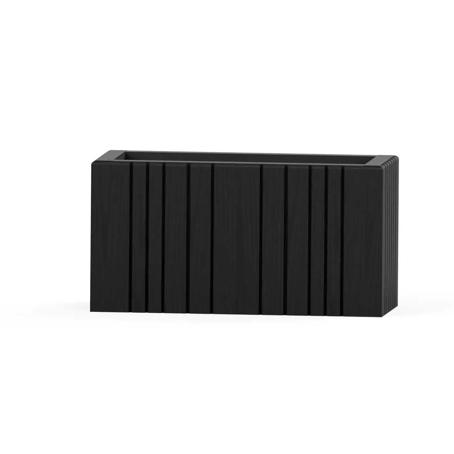 SQUARELY COPENHAGEN - Plantekasse - Unfold WIDE - Sort - 77 x 33 x 40 cm