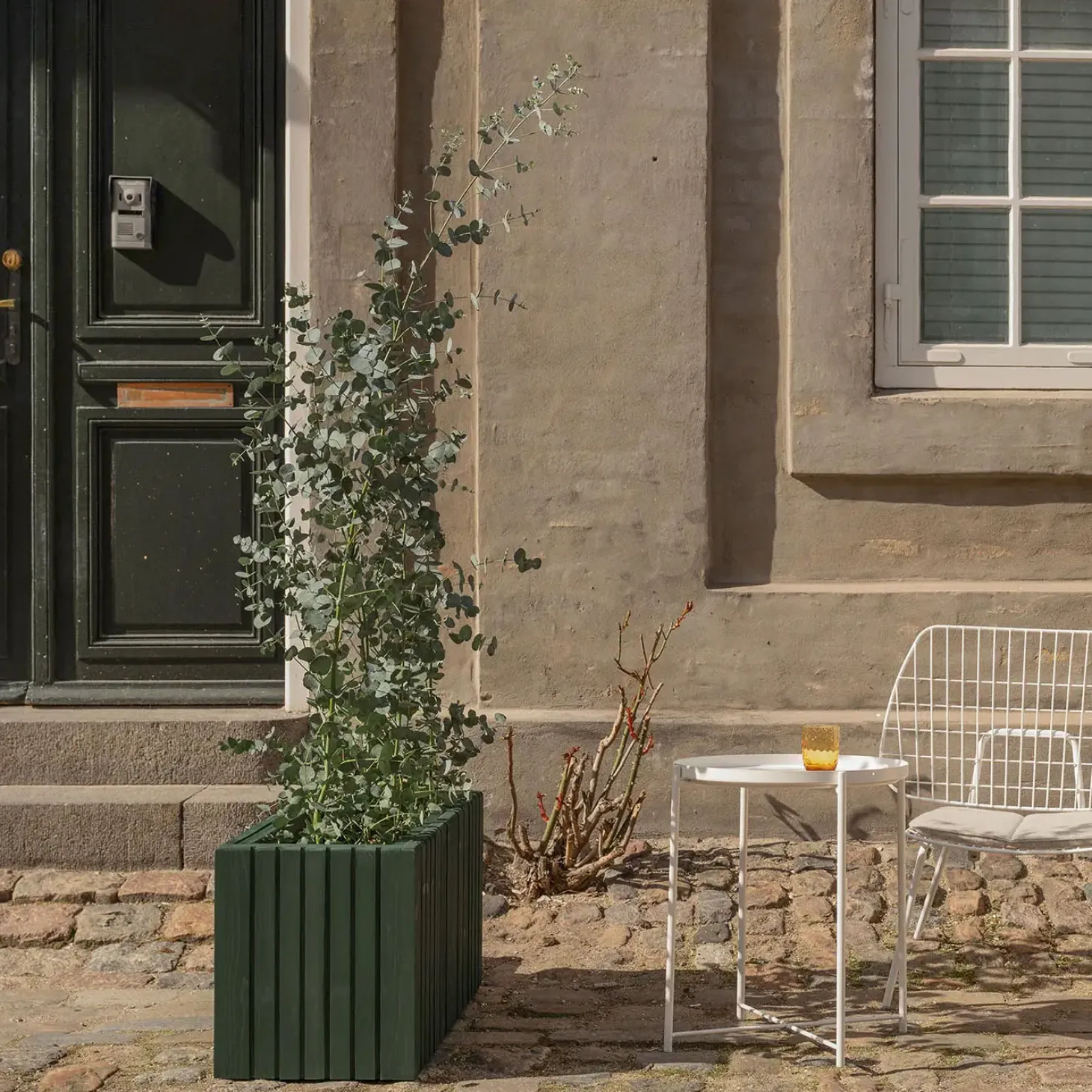 SQUARELY COPENHAGEN - Plantekasse - Unfold SQUARE - Forest Green - 60 x 60 x 56 cm