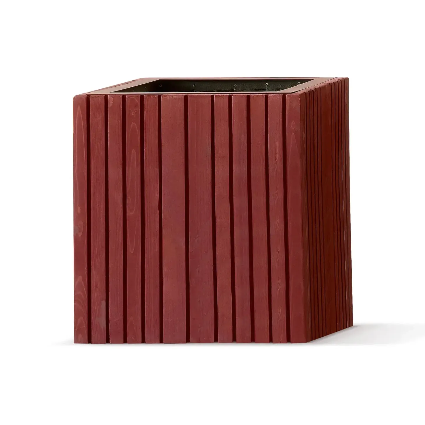 SQUARELY COPENHAGEN - Plantekasse - Unfold SQUARE - Rød - 60 x 60 x 56 cm