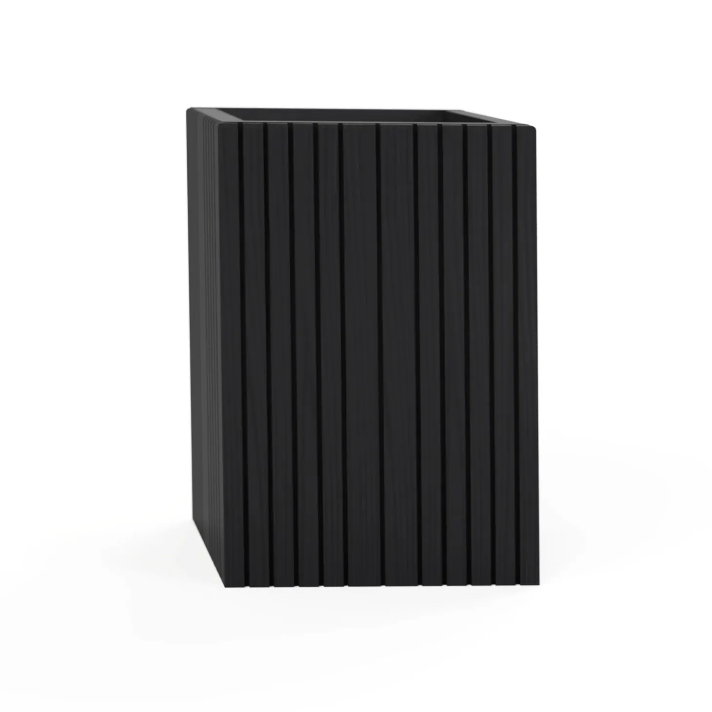 SQUARELY COPENHAGEN - Plantekasse - Unfold SQUARE TALL - Sort - 47 x 52 x 70cm