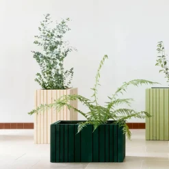 SQUARELY COPENHAGEN - Plantekasse - Unfold SQUARE TALL - Rød - 47 x 52 x 70cm