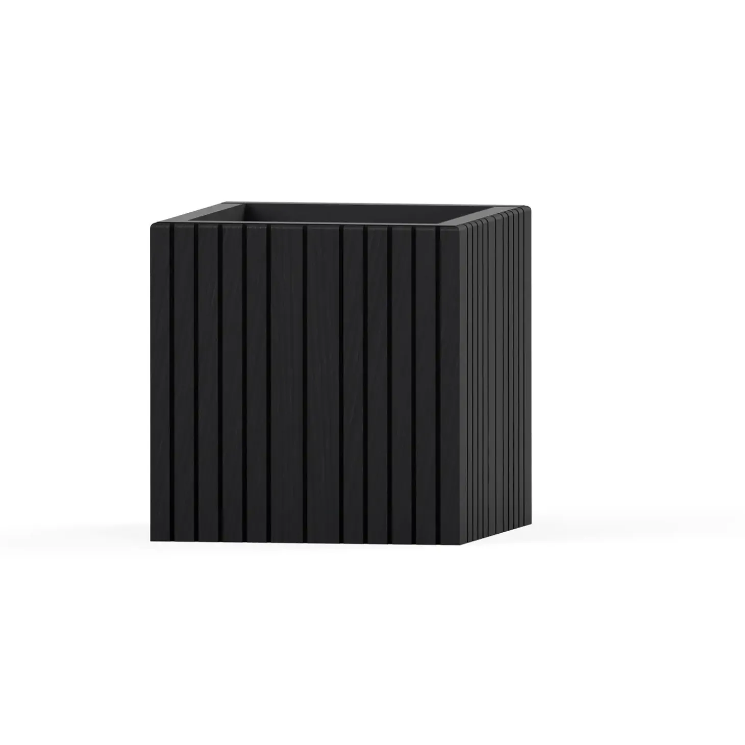 SQUARELY COPENHAGEN - Plantekasse - Unfold SQUARE - Sort - 60 x 60 x 56 cm