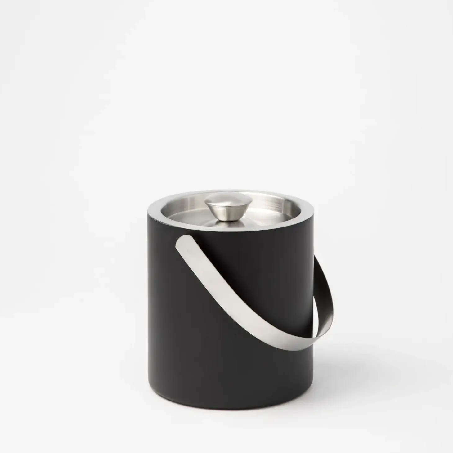 Steel-Function - Isspand med låg - Mat Sort - 2L