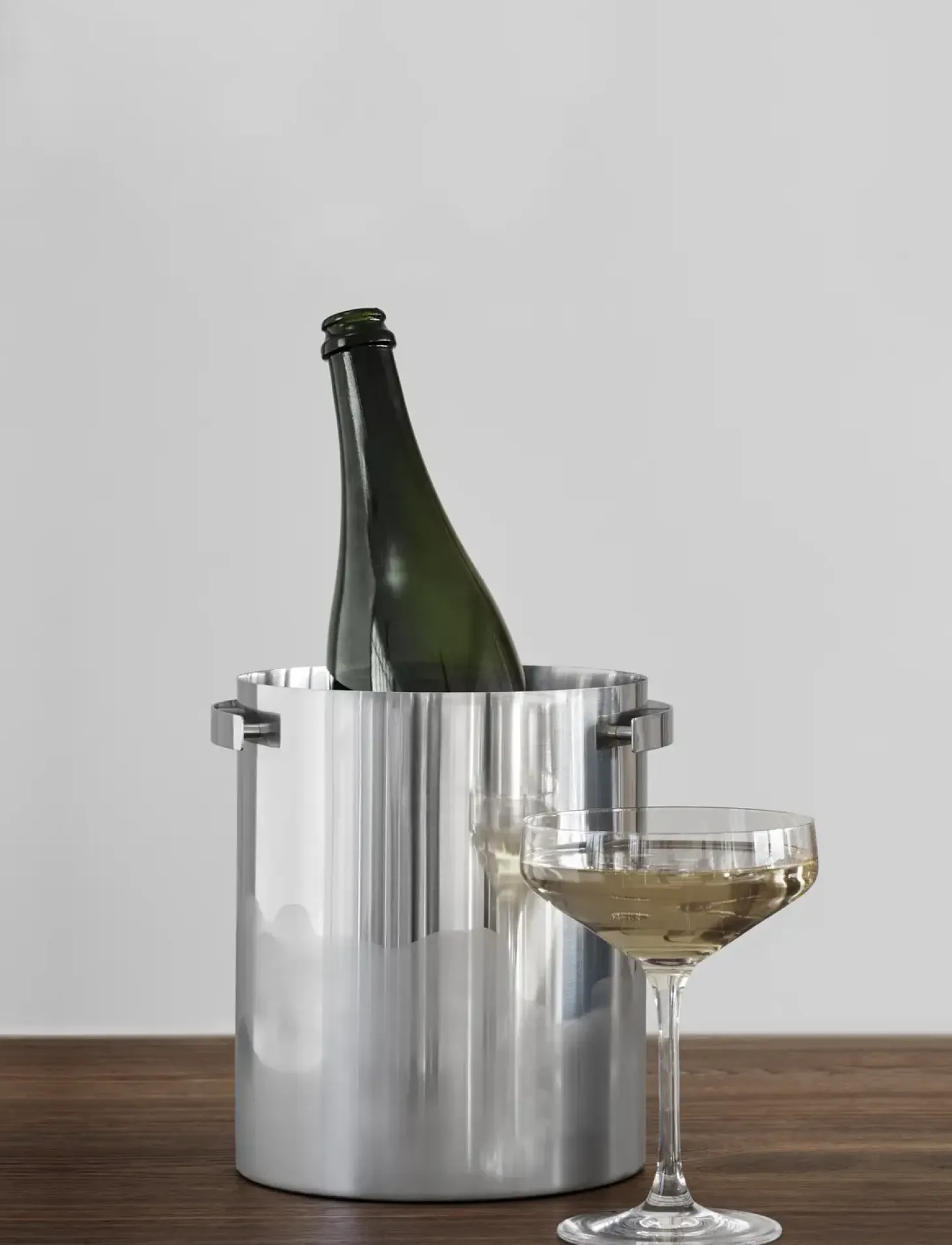 Stelton - Arne Jacobsen champagne køler steel