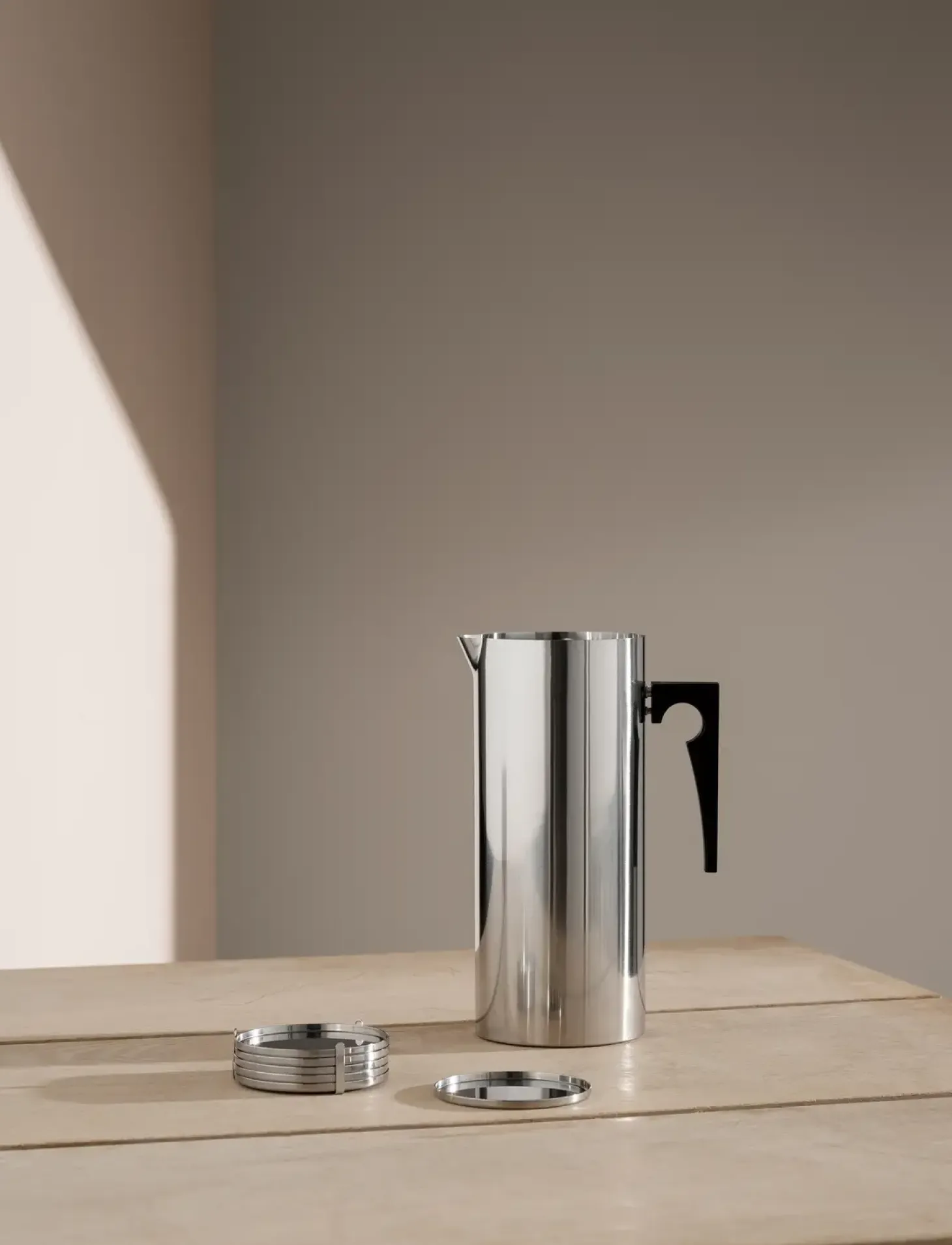 Stelton - Arne Jacobsen stål glasbakke - 6 stk - Ø 8,5 cm