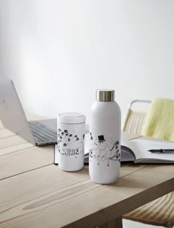 Stelton - Keep Cool drikkeflaske 0.75 l. Moomin soft white