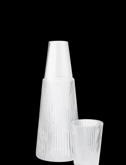 Stelton - Pilastro karaffel med glas 1 l. clear