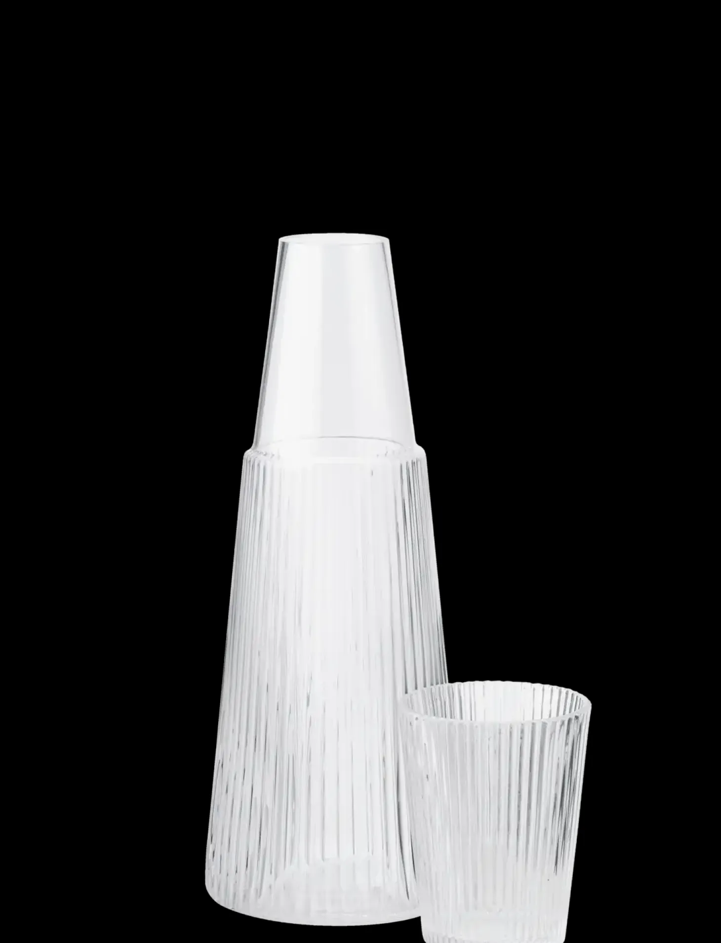 Stelton - Pilastro karaffel med glas 1 l. clear