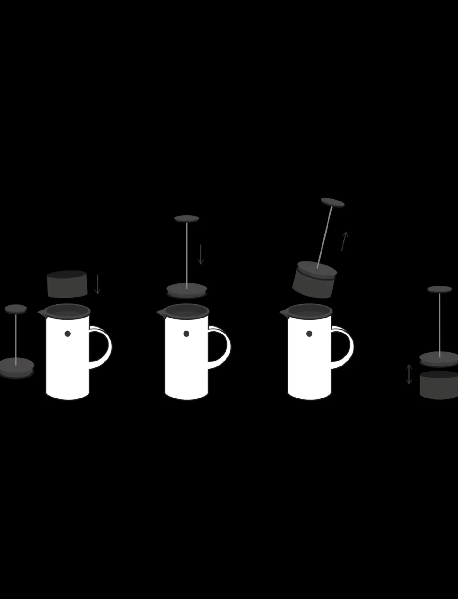 Stelton Kaffeopsamler til stempelkande black