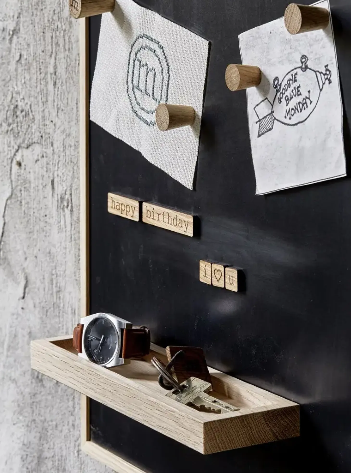 The Oak Men - Notice Board - Small - Dark Oak