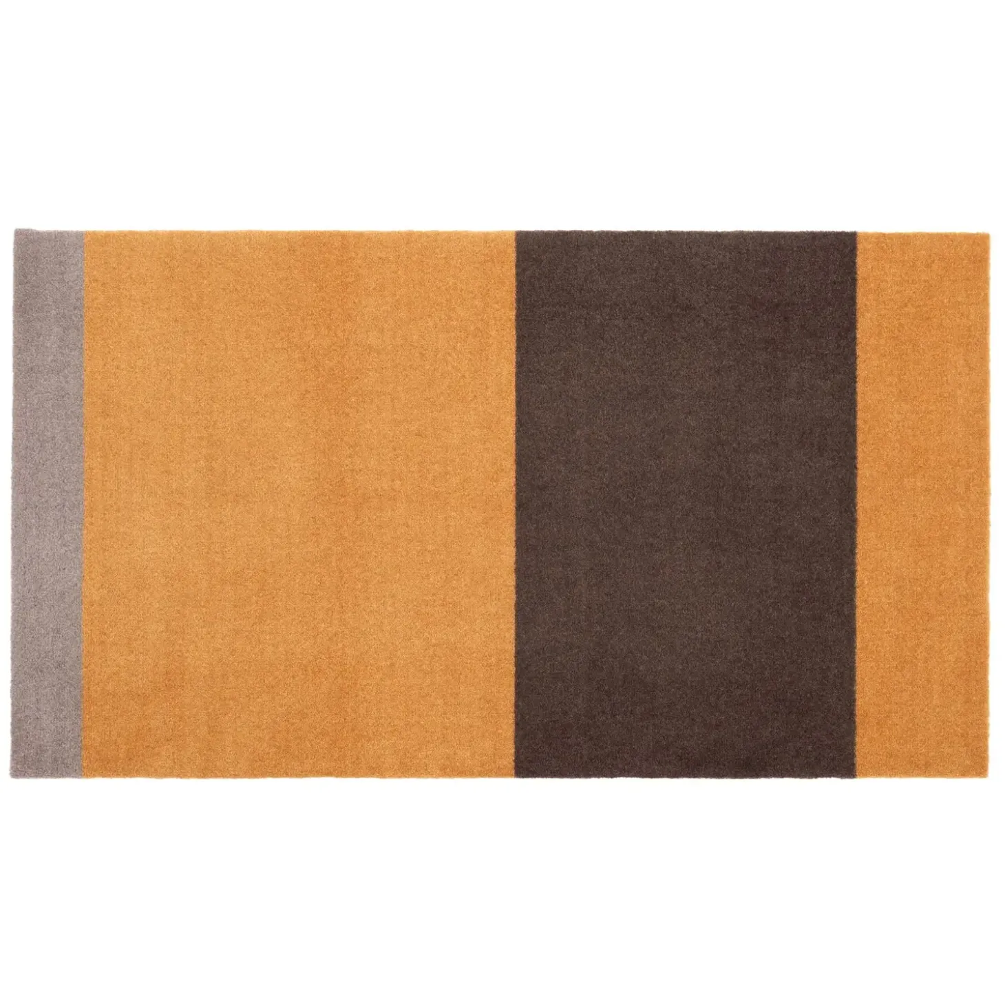 Tica Copenhagen - Smudsmåtte - Stripes Horizon - Dijon/Brun/Sand - 40x60 cm