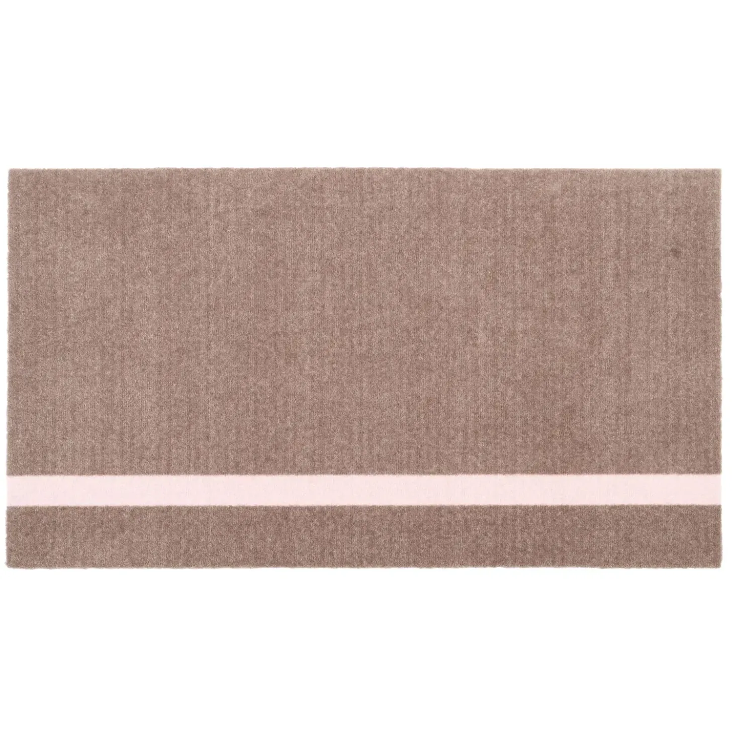 Tica Copenhagen - Smudsmåtte - Stripes Vertical - Sand/Lyserød - 67x120 cm