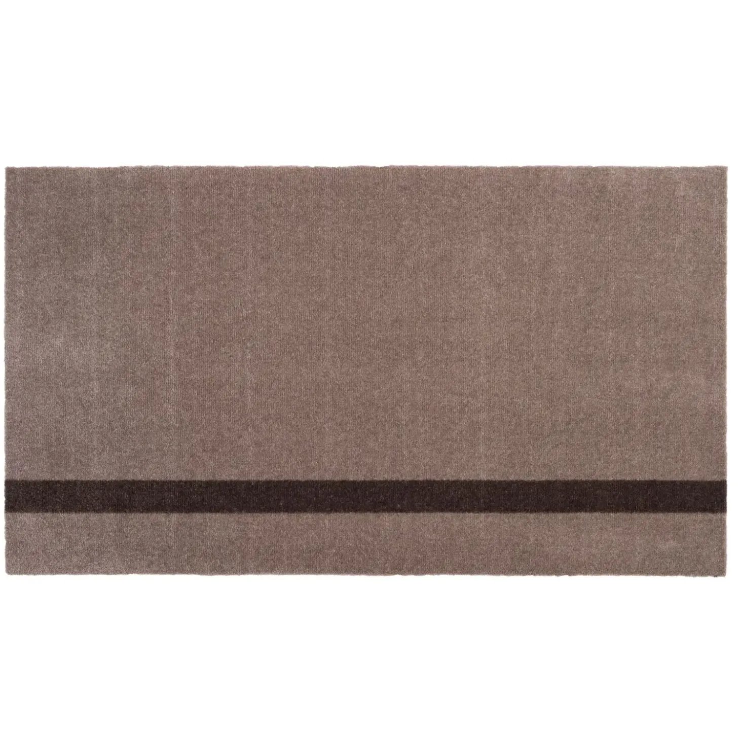 Tica Copenhagen - Smudsmåtte - Stripes Vertical - Sand/Brun - 67x120 cm