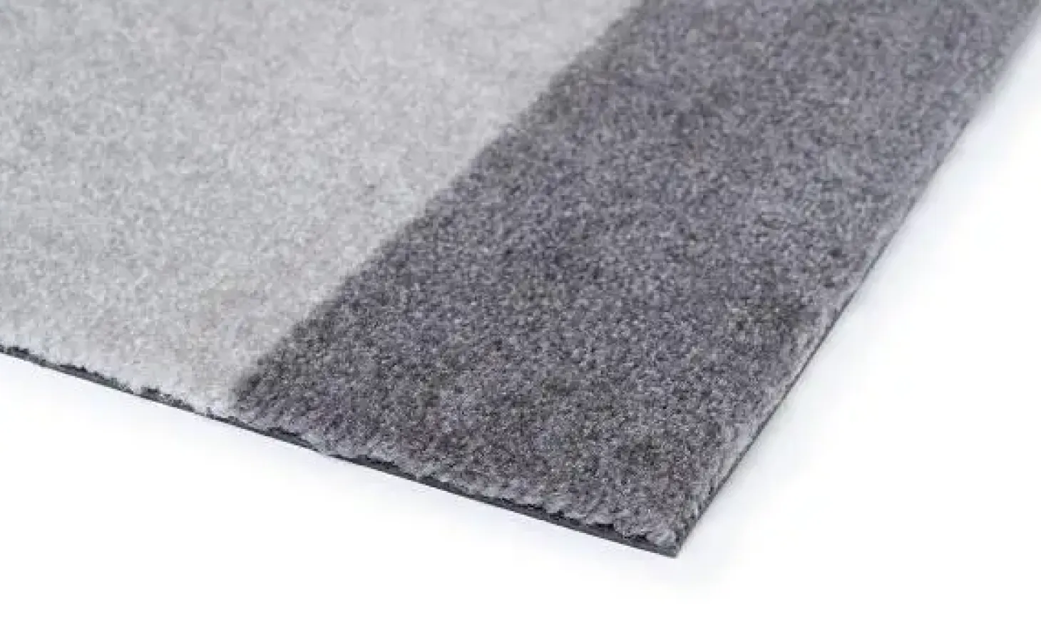 Tica Copenhagen - Smudsmåtte - Stripes Horizon - Steelgrey/Lysegrå - 90x130 cm