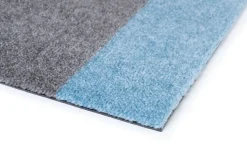 Tica Copenhagen - Smudsmåtte - Stripes Horizon - Blå/Steelgrey - 40x60 cm