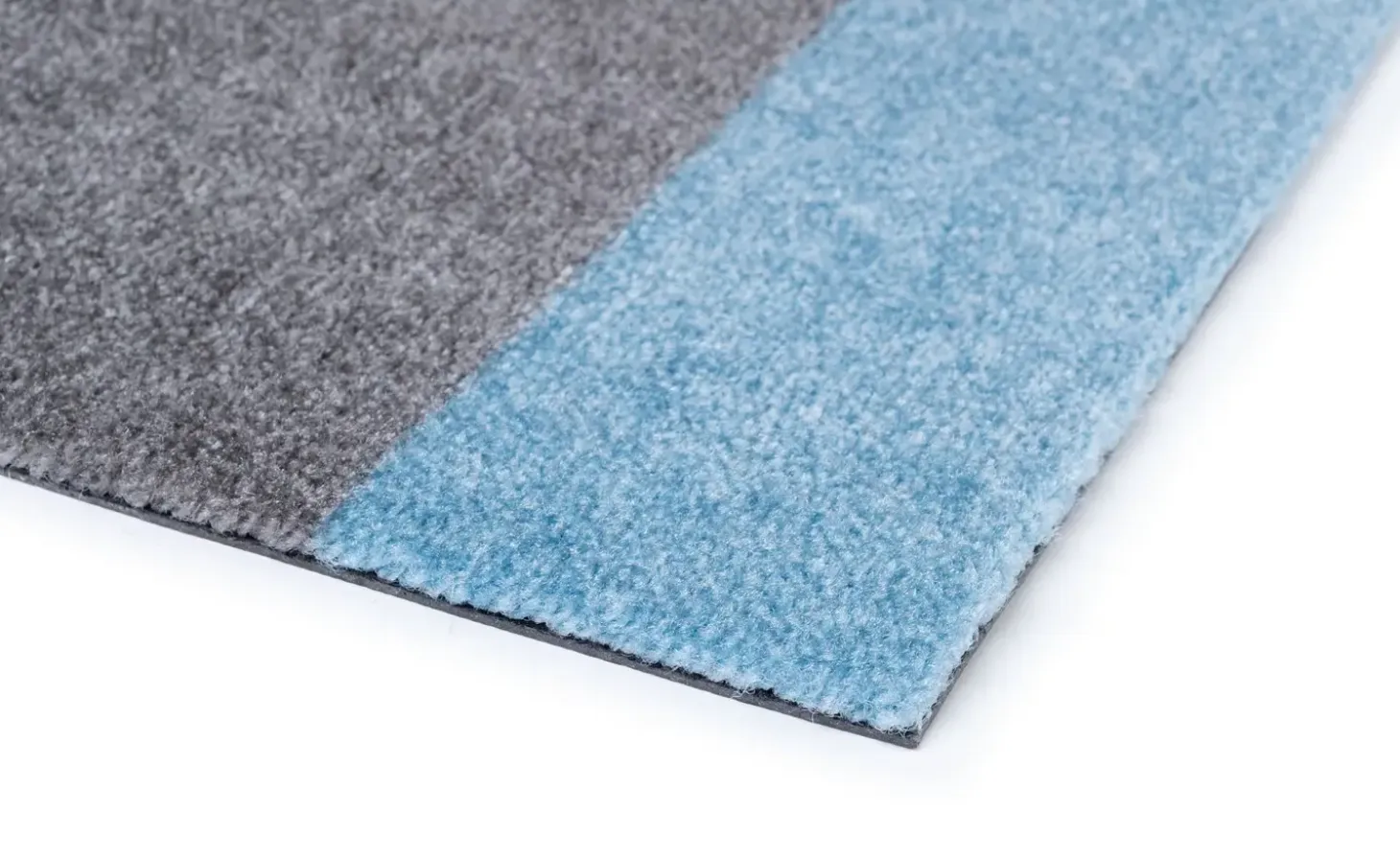 Tica Copenhagen - Smudsmåtte - Stripes Horizon - Blå/Steelgrey - 40x60 cm