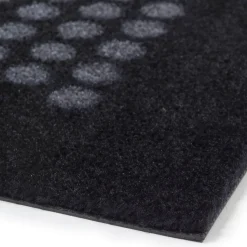 Tica Copenhagen - Smudsmåtte - Dots - Sort/grå - 67x200 cm