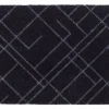 Tica Copenhagen - Smudsmåtte - Lines - Sort/grå - 40x60 cm