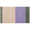 Tica Copenhagen - Smudsmåtte - Stripes Horizon - Lilla/Ivory/Grøn - 60x90 cm