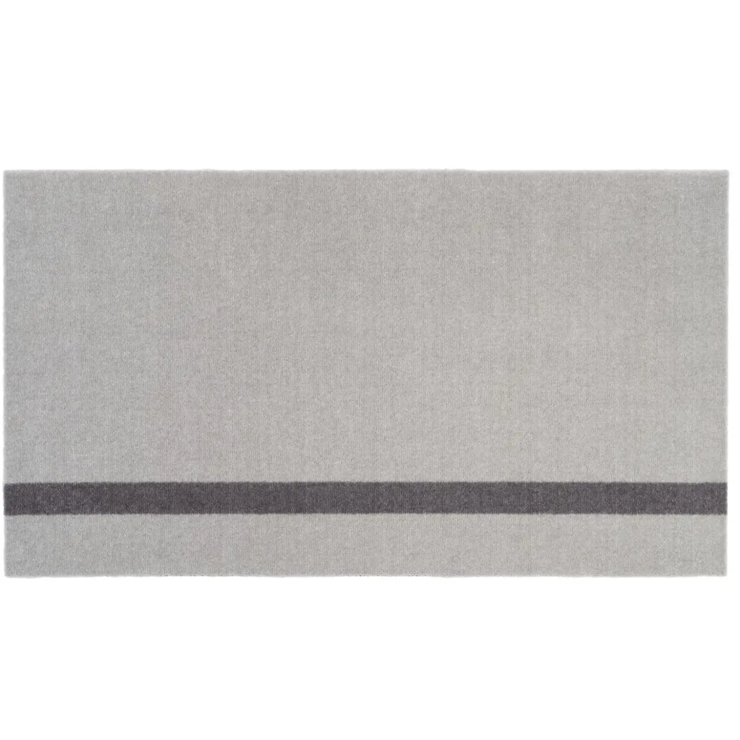 Tica Copenhagen - Smudsmåtte - Stripes Vertical - Lysegrå/Steelgrey - 67x120 cm