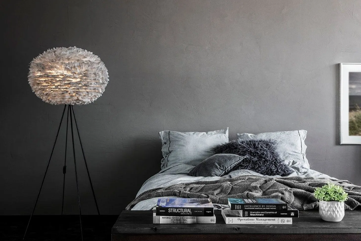 Umage - Lampeskærm - Eos - Grå - Large - Diameter: 65 cm