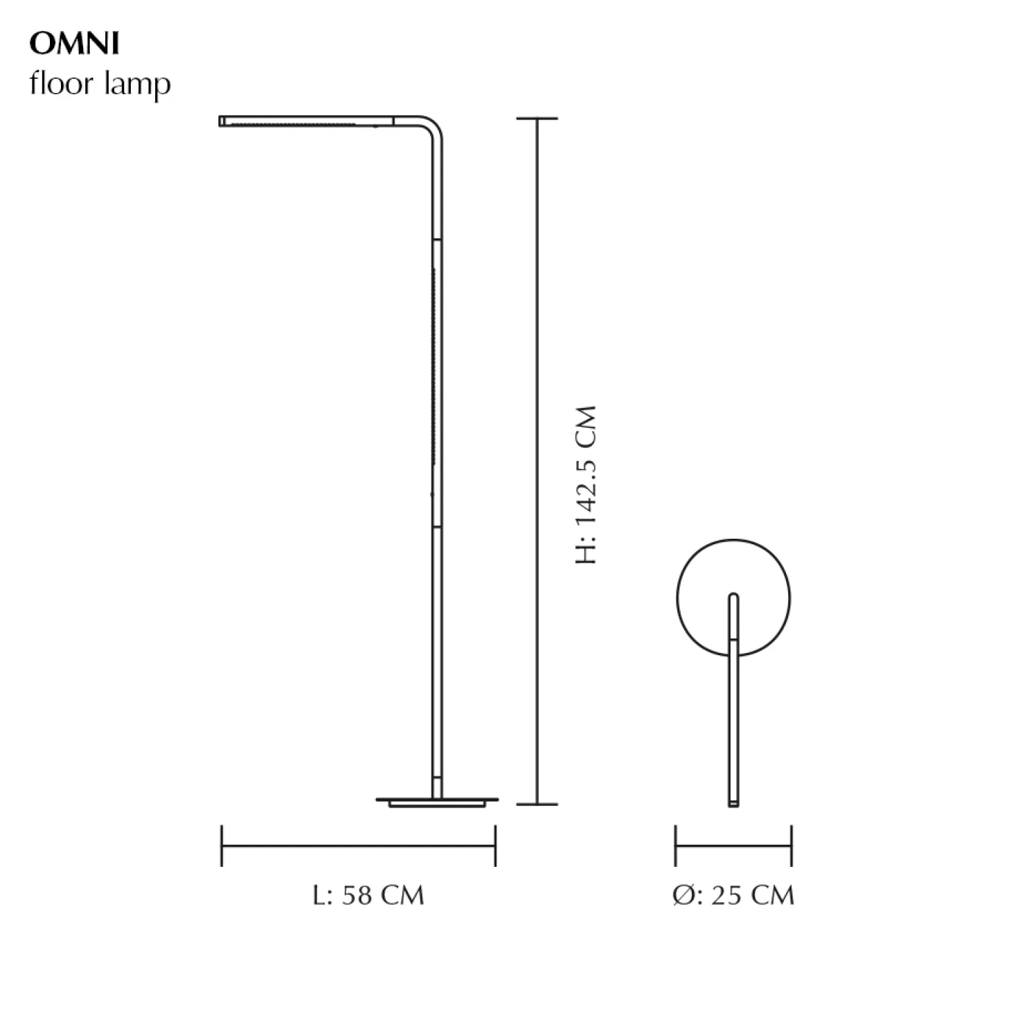 Umage - Omni Gulvlampe - Messing