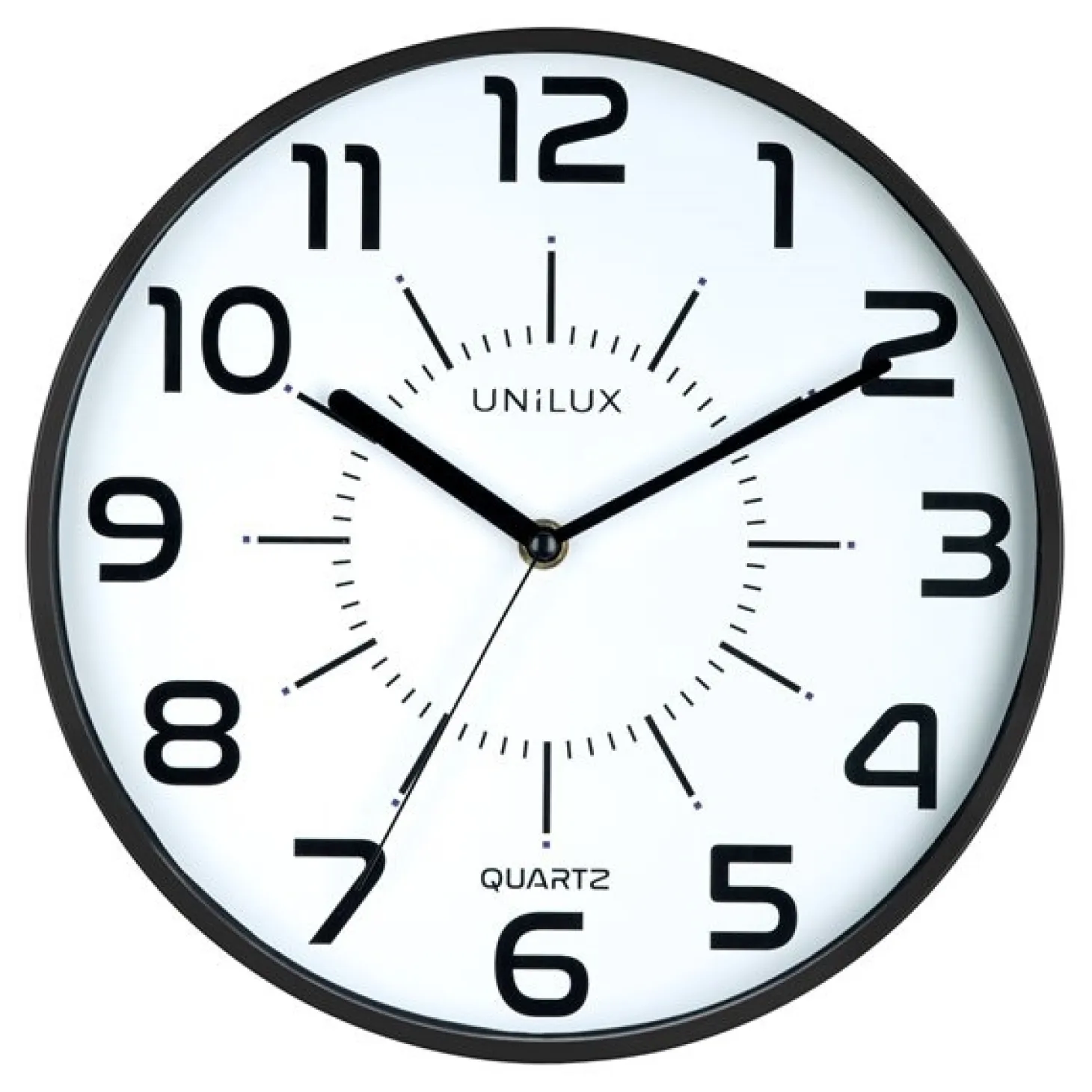UNILUX - Væg Ur - POP UR - QUARTZ SYSTEM - SORT