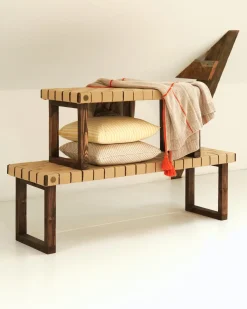 Wecycle Furniture - Bænk - Lille - Valnød