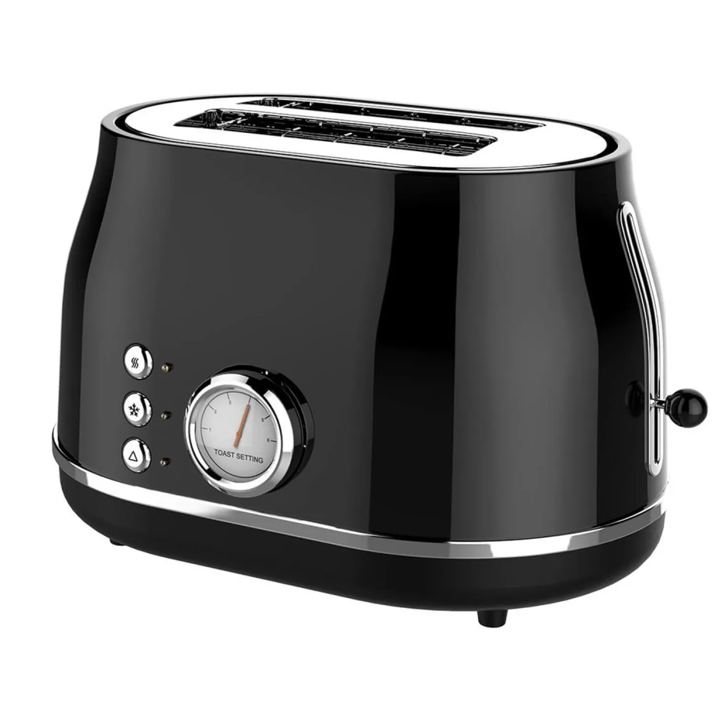 Witt - Toaster - Premium Retro Toaster - Sort