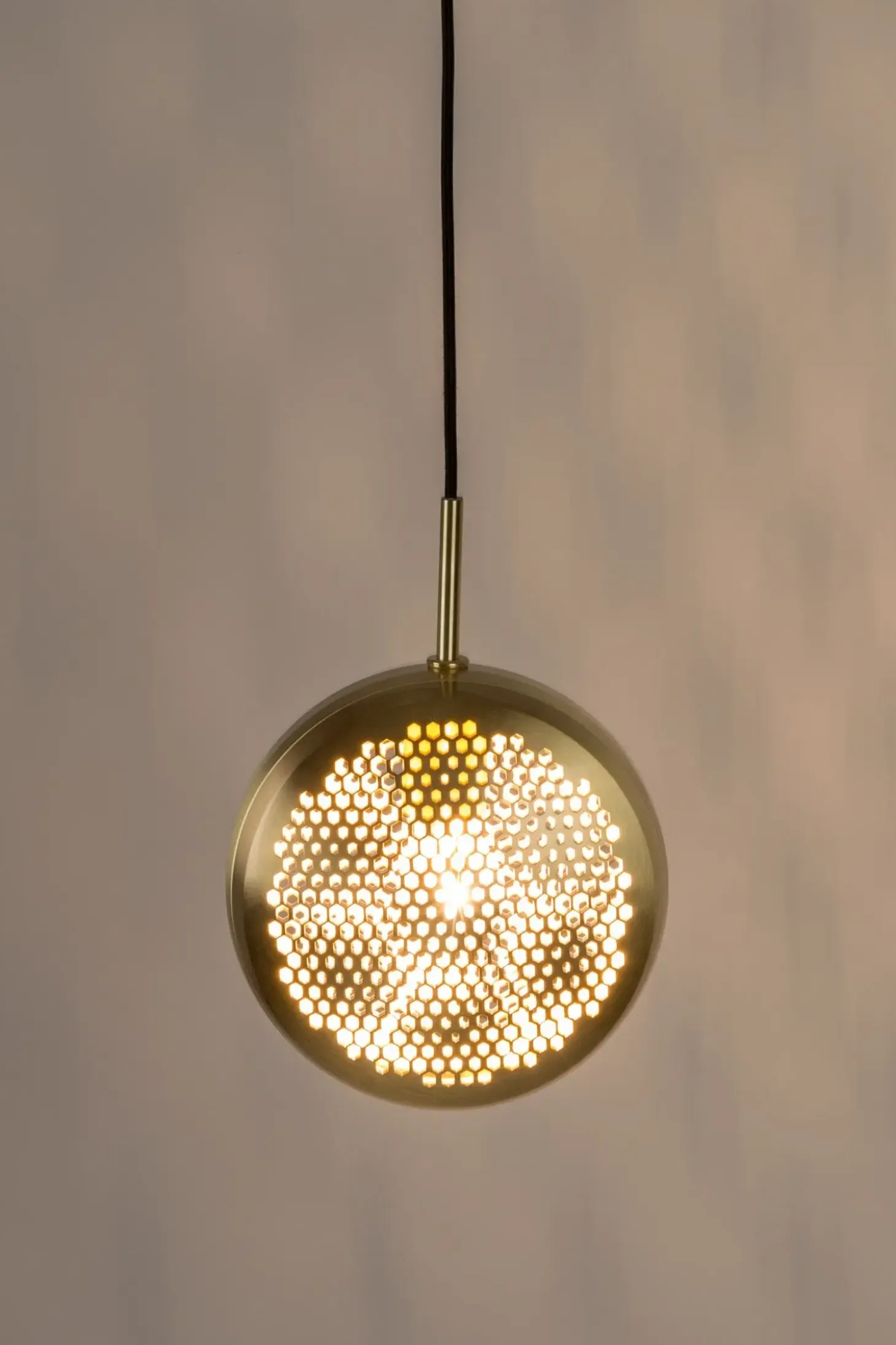Zuiver - Pendel lampe GRINGO FLAT messing