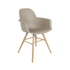 Zuiver - Stol m/armlæn - ALBERT KUIP - Taupe